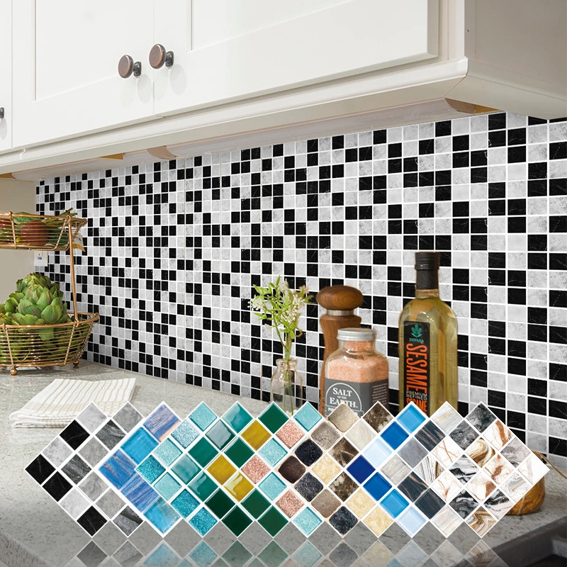 Kitchen Oil Proof 3D Bathroom Waterproof Crystal Wall Sticker Tile Stickers