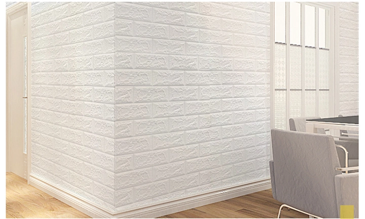 3D Brick Wall Stickers Self-Adhesive Panel PE Wallpaper 3D Brick Wall Stickers for Sofa Background Wall