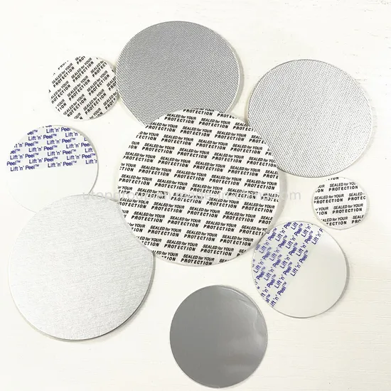 Aluminiumfolie mit Papprückseite, Induktionsversiegelung für Glasflaschen, selbstklebende Versiegelungsauskleidung