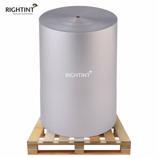 Günstiger Preis OEM LABEL Rightint selbstklebende Etiketten aus metallisiertem Papier und Aluminiumfolie PA2005PT49