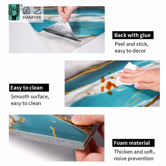 3D-Aufkleber für Küche, wasserfest, selbstklebend, für Badezimmer, Wandfliesen