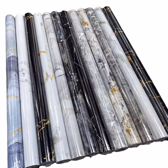 Wasserdichter, ölbeständiger Marmor-Aufkleber, selbstklebende Tapete, Vinyl-Fliesenaufkleber, Küchenschrank-Möbel-Renovierungsaufkleber, Wandaufkleber